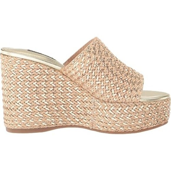 Nine West Women's Everie Woven High Platform Wedge Sandals - Picture 6 of 7